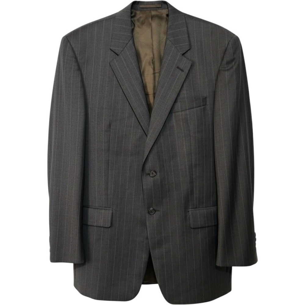 Lauren Ralph Lauren Mens 42L Grey Pinstripe 100% Wool Blazer Sport Coat Canada